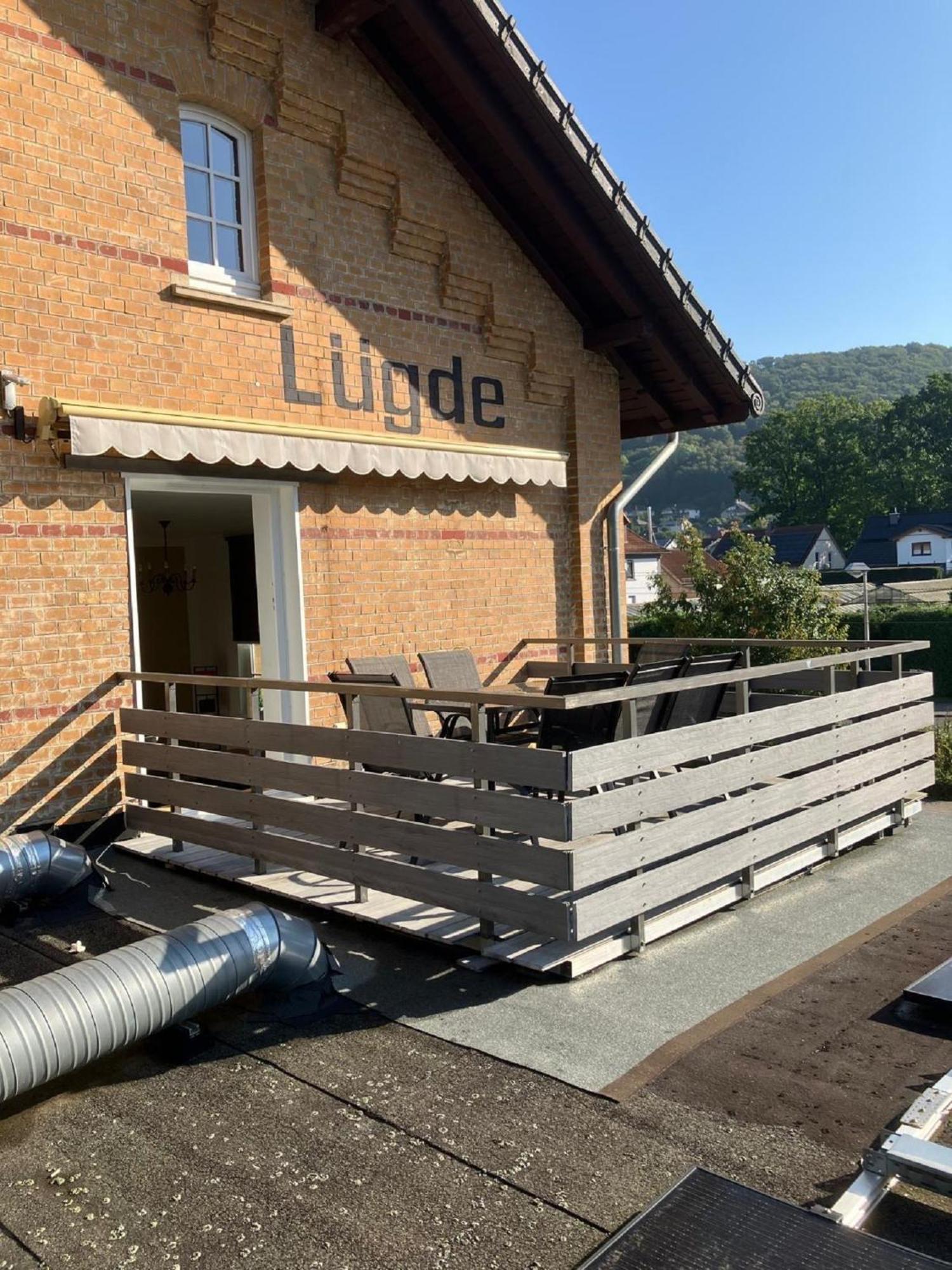 Ferienwohnung Im Bahnhof Luegde エクステリア 写真